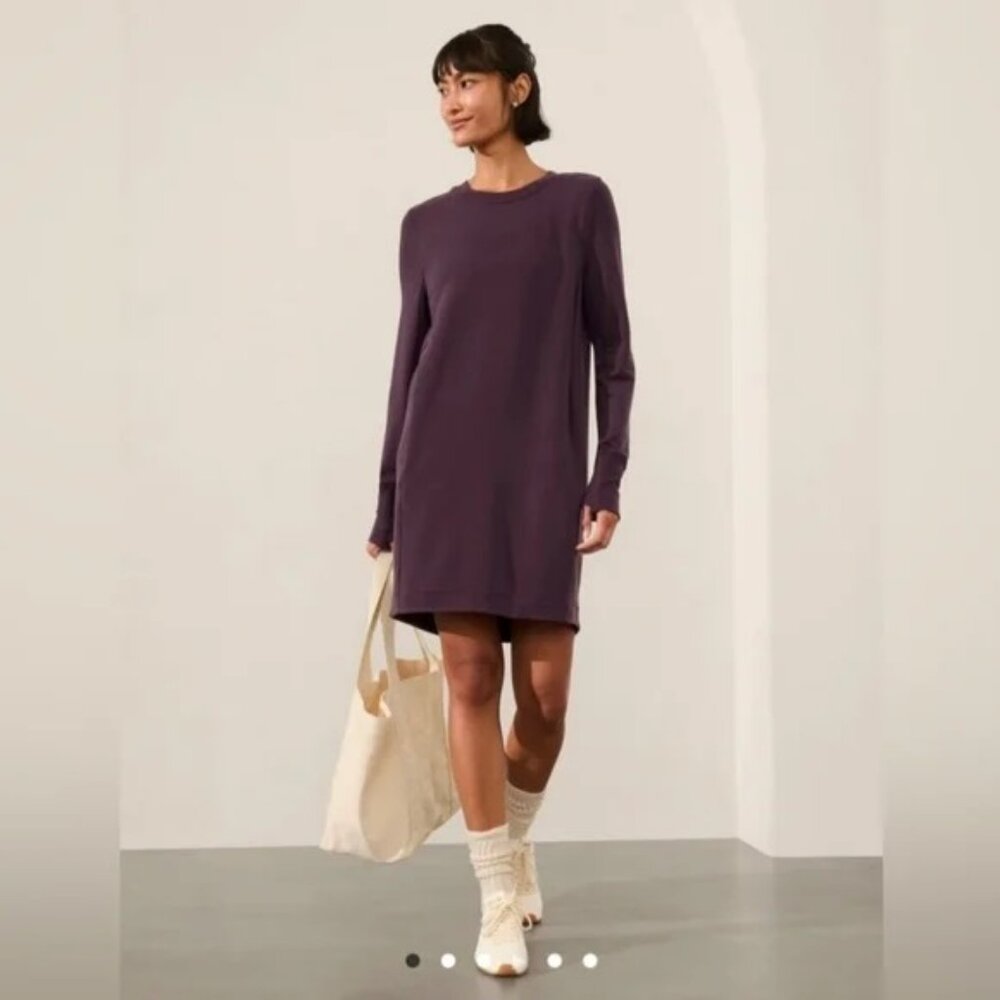 Athleta Coaster Luxe Sweatshirt Dress